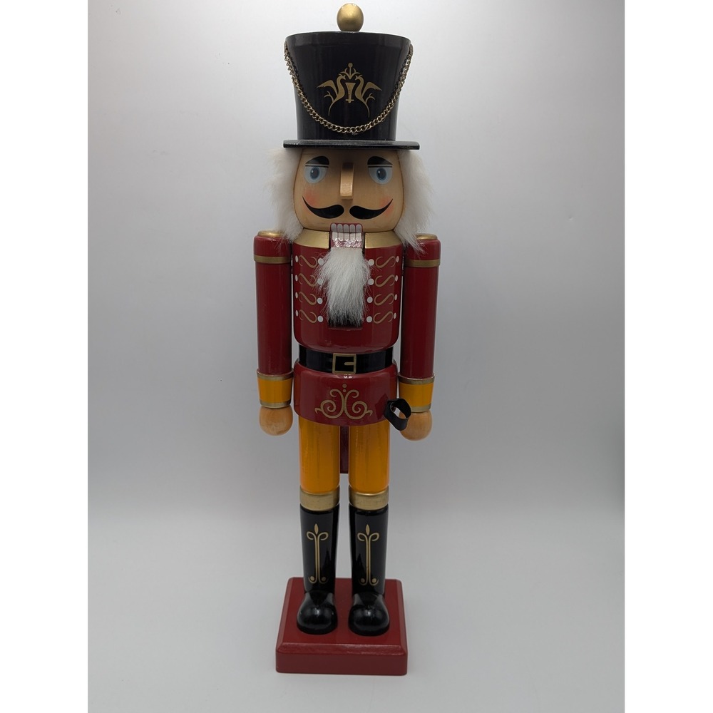 Nutcracker 24in Red Soldier Traditional Wood Christmas Decor Christmas Wood VTG